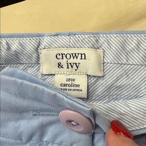 Crown & Ivy Sky Blue Shorts